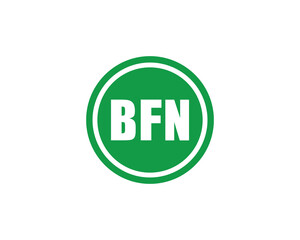 BFN logo design vector template. BFN logo design.