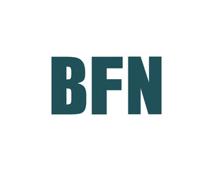 BFN logo design vector template. BFN logo design.