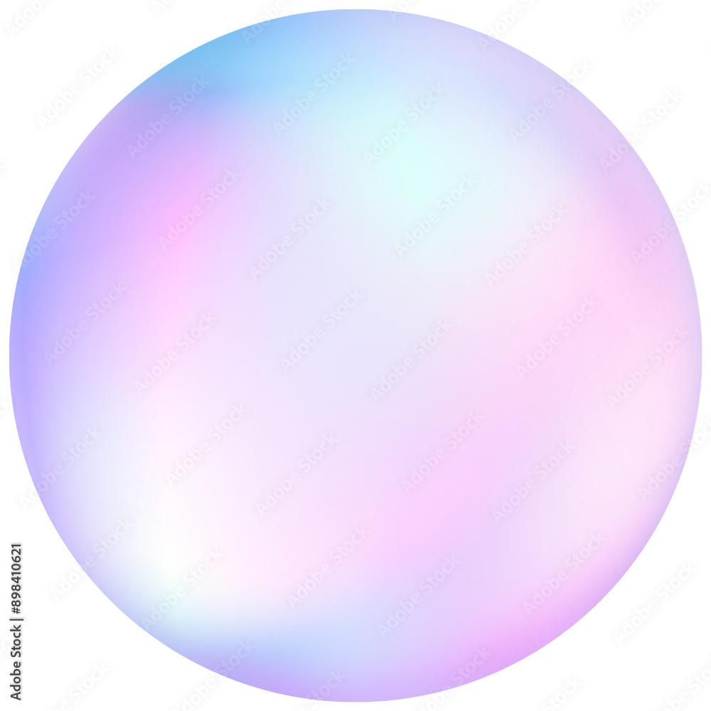 Fototapete geometric 3d circle element gradient soft light pastel png design for decoration graphic business ba
