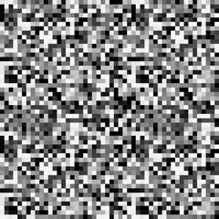Black grey white pixel mosaic seamless pattern. Abstract geometric background.