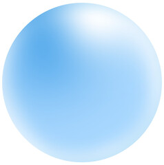 Geometric 3D circle element gradient soft light blue PNG design for decoration graphic business background hitech technology digital design illustration web template backdrop desktop wallpaper bubbles