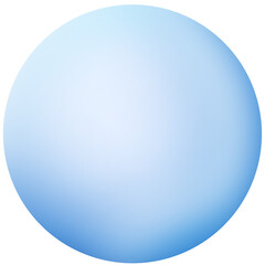 Geometric 3D circle element gradient soft light blue PNG design for decoration graphic business background hitech technology digital design illustration web template backdrop desktop wallpaper bubbles