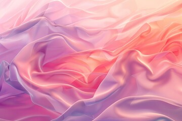 Obraz premium White and orange textile with intricate design, creating a modern look, Soft, glowing gradients blending seamlessly together AI generated