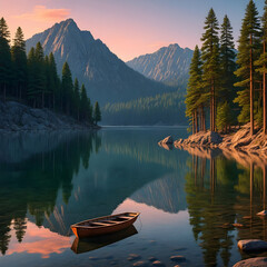Obraz premium lake in the mountains