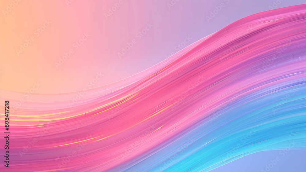 Poster vibrant abstract wave background with gradient colors and fluid motion perfect for modern design and