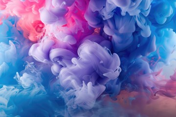 Fototapeta premium Soft washes of color bleeding into each other, AI generated
