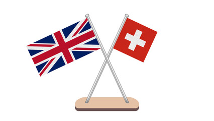 Switzerland UK ko United Kingdom Great Britain Flag