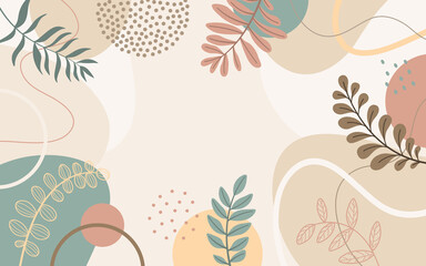 Design banner frame  Spring background with beautiful. flower background for design.