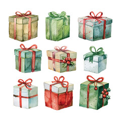 set of christmas presents Holiday and Christmas Gifts