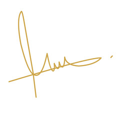 Hand drawn signature 