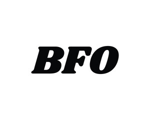 BFO logo design vector template. BFO logo design.