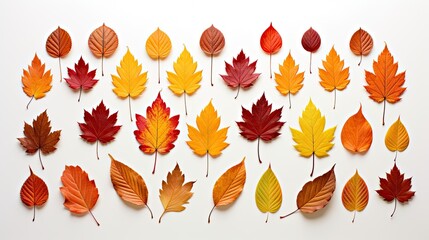 Obraz premium set of autumn leaves