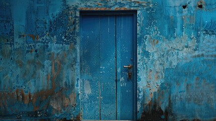 Door that is blue