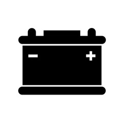 battery icon vector with simple design