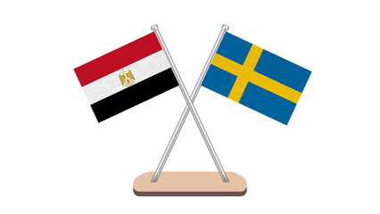 Sweden Egypt Flag