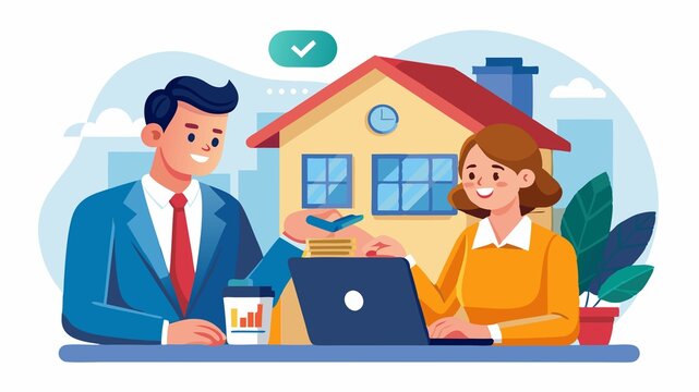 Turning your dream home into reality starts with the right mortgage. This image depicts a Mortgage Loan Officer working with a client, evaluating their creditworthiness and originating a loan that unl