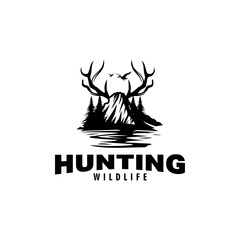 Wild Hunting Logo Design Template