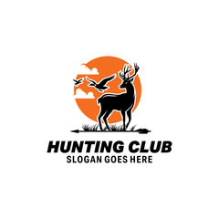 Hunting Club Logo Design Template