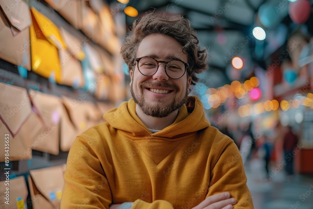 Aufkleber modern email marketer boosting open rates in vibrant high-resolution image with clear focus on perso