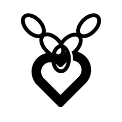 Obraz premium Hearts Liontin icon