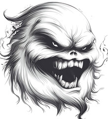 Fototapeta premium Halloween logo has elements such as pumpkins, ghosts, or other spooky elements with touches of orange, black, and purple to create a feel that suits the Halloween celebration.