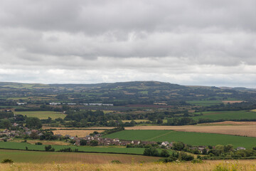Obraz premium The view from Brading Down on the Isle of Wight