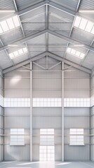 A view of a modern glass skylight with geometric metal framing, showing natural light coming through the ceiling