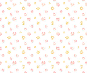 sweet daisy flower as seamless pattern background