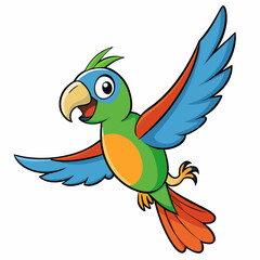 Obraz premium parrot vector