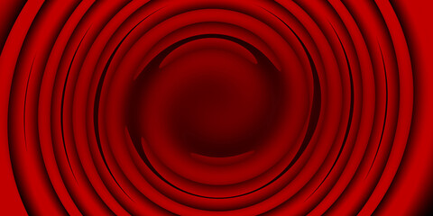 Abstract geometric red black color gradient vortex background. Textured backdrop. Luxury template for device, ads, flyer, poster. Digital circle screen. Premium banner. Card design. Glitch technique