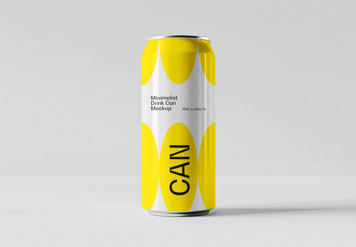 Aluminum Can Mockup