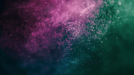 Dark purple green grainy background with vibrant noise texture for gradient abstract retro banner design