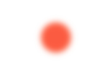 Blurred gradient circle with red holographic dots. Shining transparent PNG ball with abstract design elements