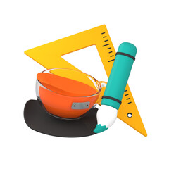 Back to School 3D Icon , Pack