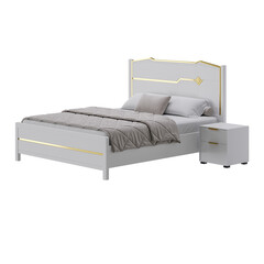 A bed, colorful design, bed, no background, different design, png, white background, isolated, abstract, 3d model.