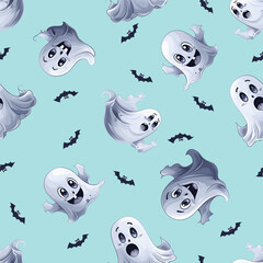 Halloween Seamless Pattern.
