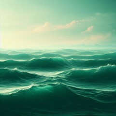 Fototapeta premium Gentle Ocean Ripples