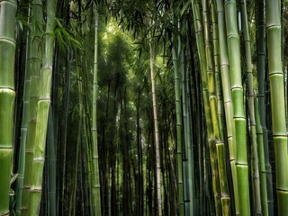Fototapeta premium Lush Bamboo Forest