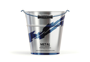 Metal Bucket Mockup