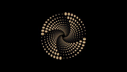 Dynamic Vector Background with Spiral Sound Waves.