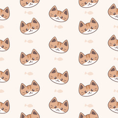 Obraz premium seamless pattern with cats