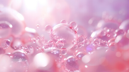 Vitamin B Molecule 3D Render Penetrating Skin Layer to Repair Wrinkles on Clean Soft Background - Perfect for Health Skin Ads