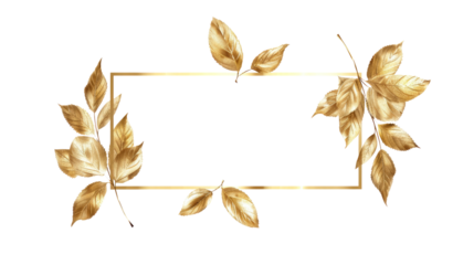 Decorative frame floral, leaves, wedding greeting card, invitation isolated on transparent