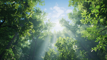Sunlit Forest 