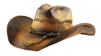 Leather Pirate Hat isolated on transparent