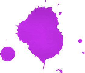 Bright purplr Ink spot. Juicy purple Ink for Holi festival of colors