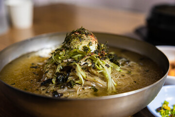 a refreshing bowl of cold noodles