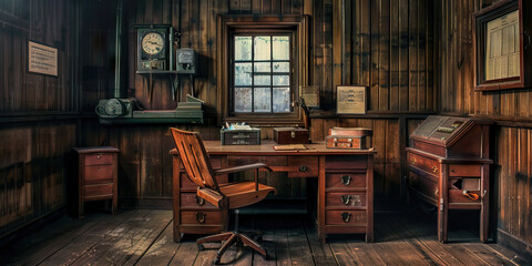Station Master's Office: An old-fashioned office, complete with a wooden desk and a telegraph machine.