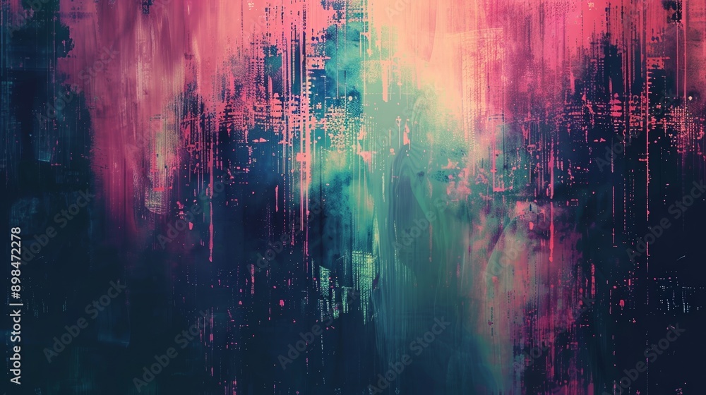 Poster abstract background showing colorful grunge texture with paint smears