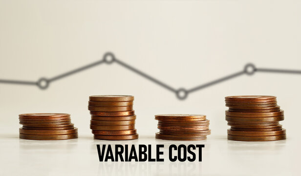 Variable cost is shown as business and financial concept